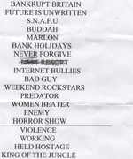 Click to enlarge The Warriors - A Weekend of Punk, Westcoast Bar, Margate 10.11.12